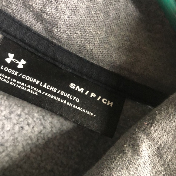 Under Armour gray half zip pull over sweater euc small - Picture 2 of 11